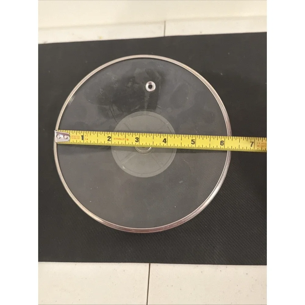 Tasty 6 1/8 Inch Replacement Tempered Glass Cooking Lid Grey Handle